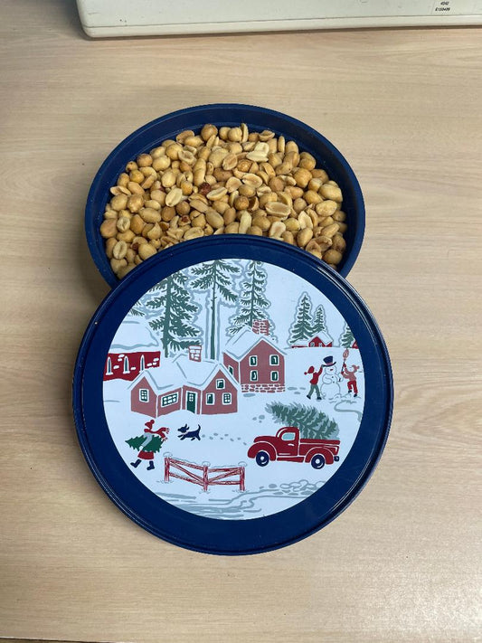 Christmas container with Cocktail Peanuts