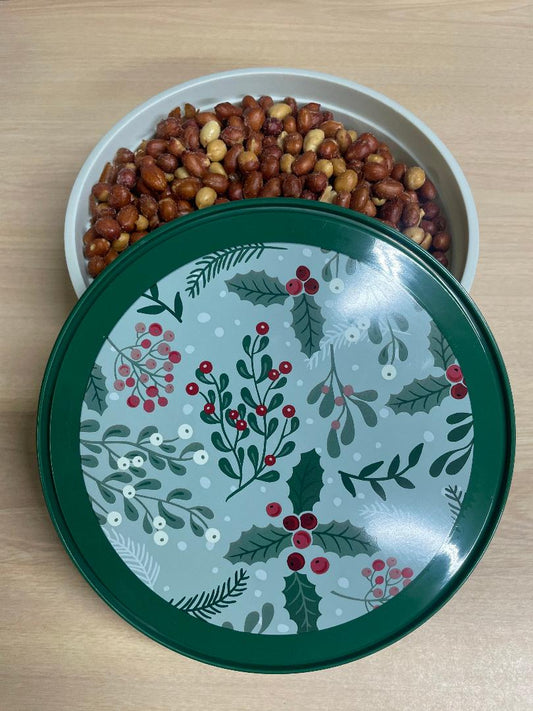 Christmas container with Spanish Peanuts